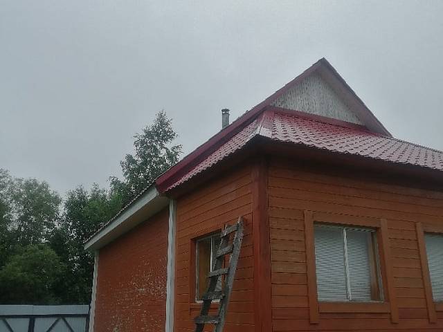 Покраска частного дома в деревне Михалёво