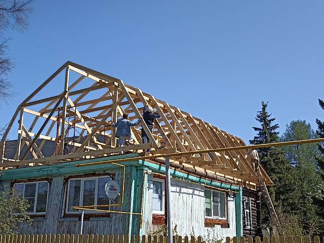 Замена крыши дачного дома в поселке Литвиново
