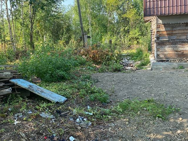 Установка забора с двумя воротами в деревне Новошино