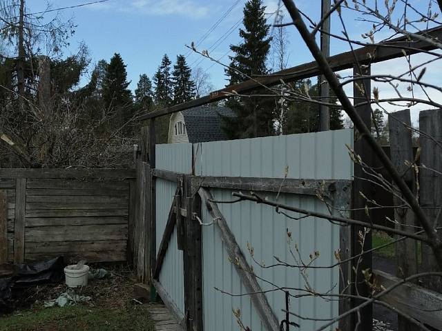 Замена крыши веранды, ремонт забора, ворот и калитки в СНТ "Новинки"