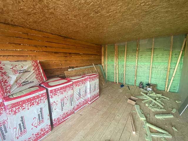 Строительство каркасного пристроя под общей крышей дома в поселке Кирилловка