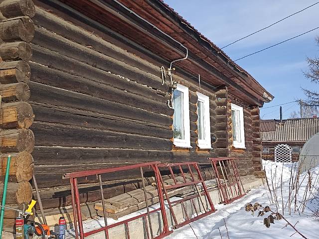 Отделка деревянного дома сайдингом с утеплением в деревне Абушково