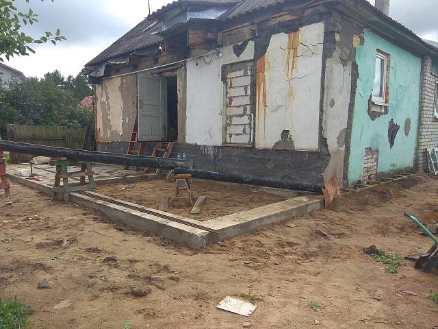 Усиление фундамента частного дома в поселке Березки
