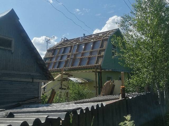 Ремонт крыши дачного дома в СНТ "Мамоновский Овраг"
