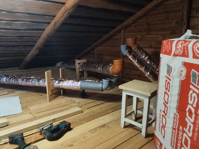 Устройство системы вентиляции в частном доме в поселке Радовицкий
