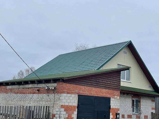 Ремонт крыши частного дома в деревне Храброво